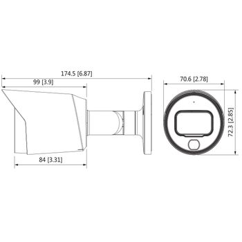  دوربین بولت 2 مگاپیکسلی dahua مدل HAC-HFW1239TP-LED