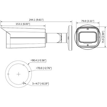  دوربین بولت 6 مگاپیکسلی dahua مدل HAC-HFW2601TP-Z-A 