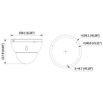  دوربین دام 4 مگاپیکسلی تحت شبکه Dahua مدل IPC-HDBW5442EP-ZE