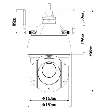  دوربین دام گردان 2 مگاپیکسلی تحت شبکه Dahua مدل SD49225T-HN-W