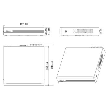 ضبط کننده (XVR) 4 کاناله dahua مدل XVR1A04