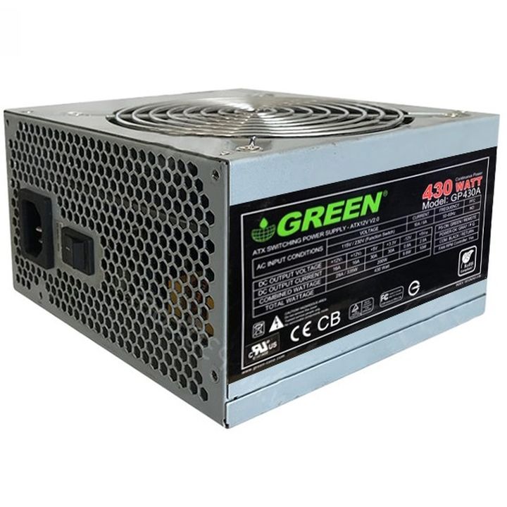  منبع تغذیه 430 وات گرین مدل GREEN GP430A