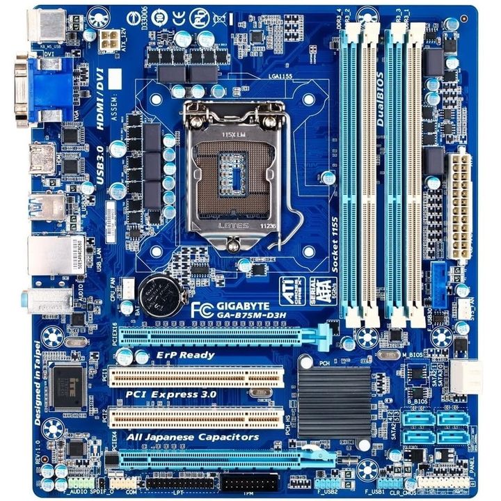  مادربرد گیگابایت GIGABYTE B75M-D3H LGA 1155