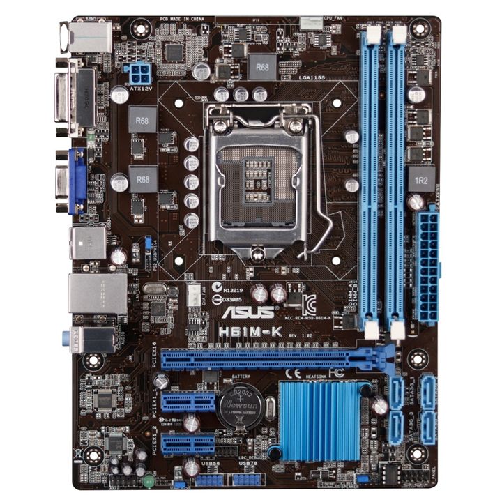  مادربرد ایسوس سوکت ASUS H61M-K LGA 1155