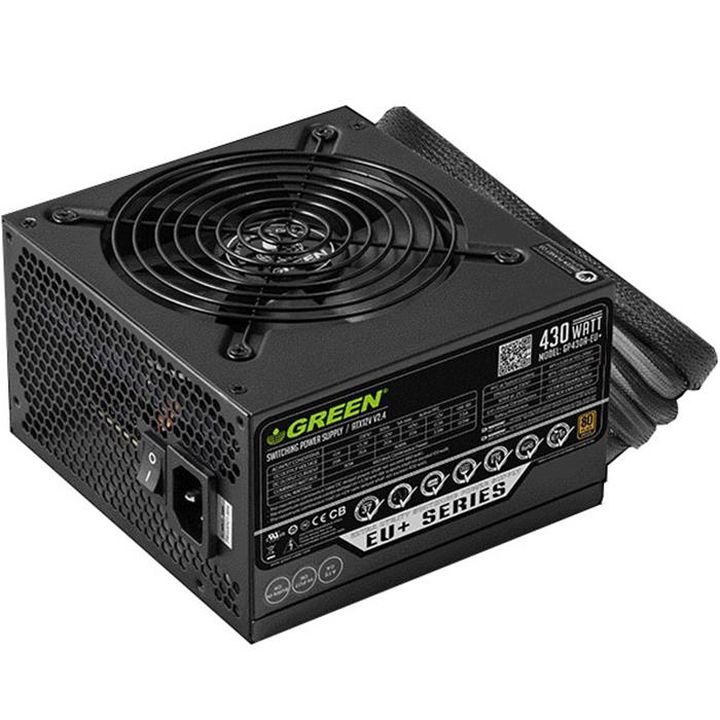 منبع تغذیه 430 وات گرین مدل GREEN GP430A-EU PLUS