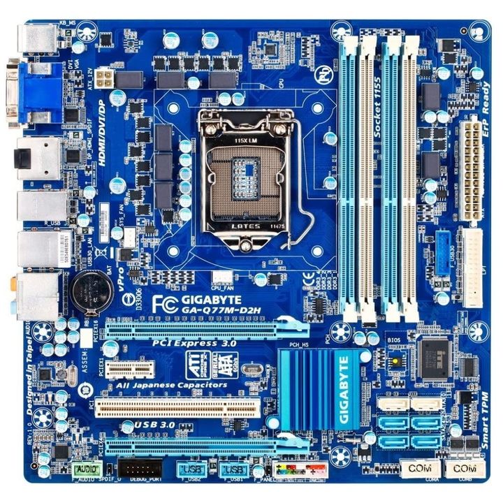  مادربرد گیگابایت سوکت GIGABYTE Q77M-D2H LGA 1155
